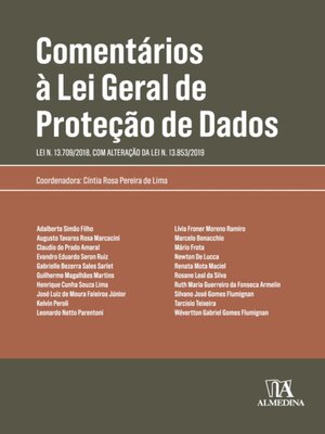 cover image of Comentários à Lei Geral de Proteção de Dados